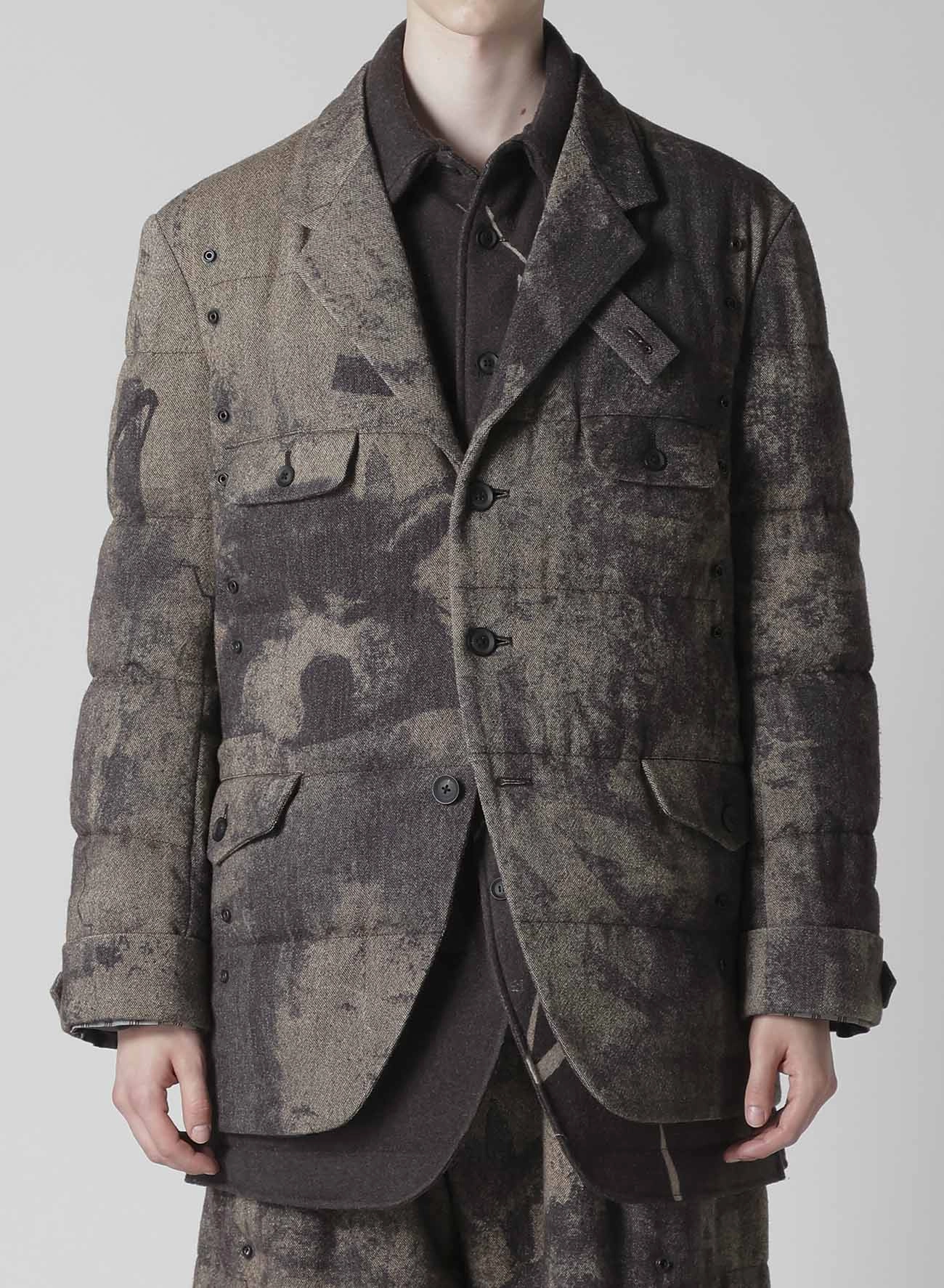 COLLAGE PRINTED PADDED JACKET Fashion Finish