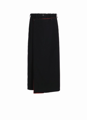 Casual Vibe GABARDINE   MURAL LACE FADED FLOCKY LINEN CLOTH WRAP PANTS