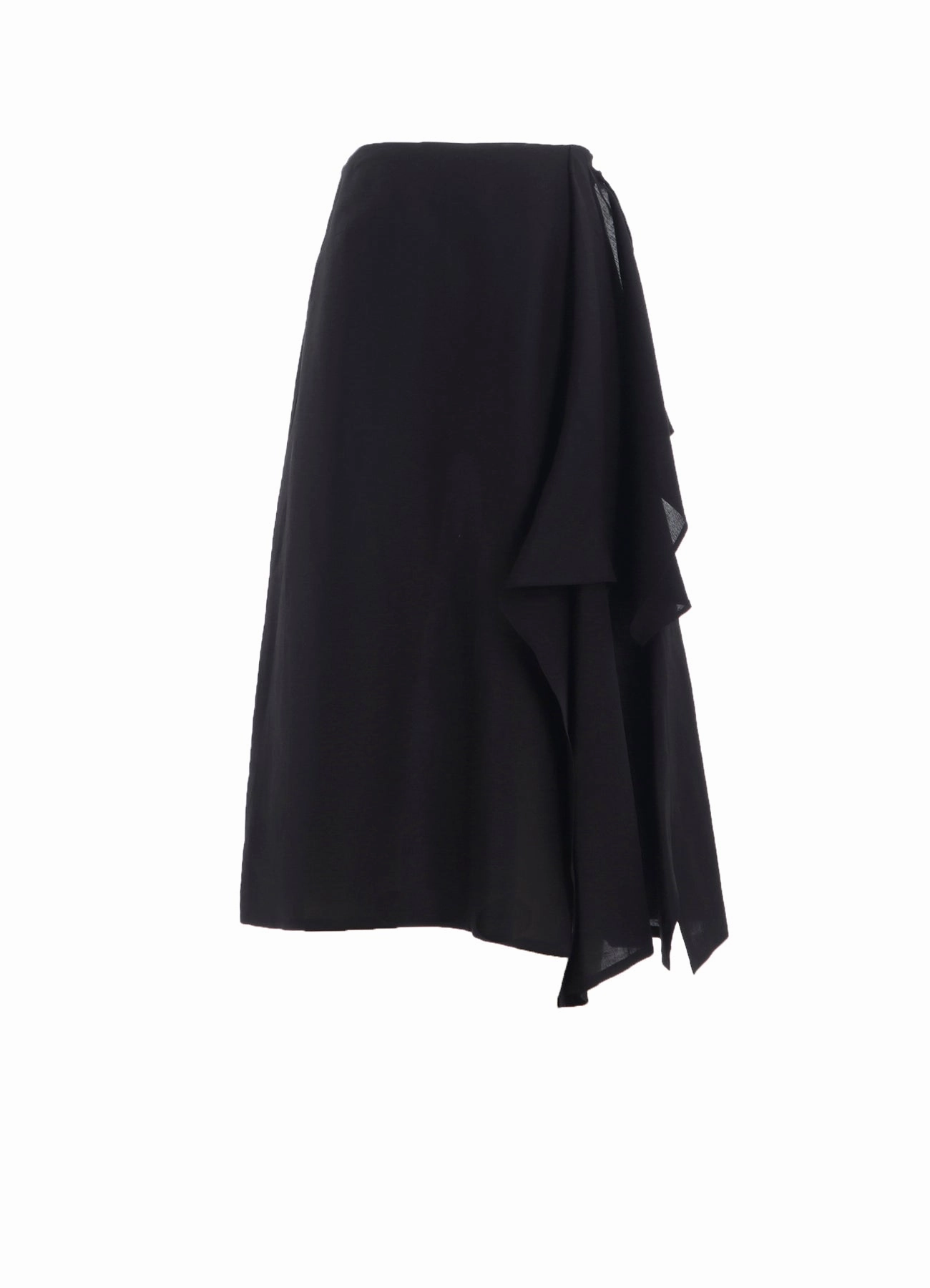 C/Li GABARDINE L DRAPED SKIRT Cozy Mood Adjustable-Length