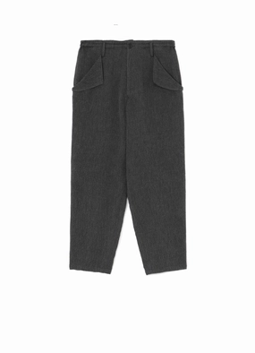 ElasticWaistband Reinforced Stitching C/SOFT TWEED M-SEAM FLAP POCKET PANTS