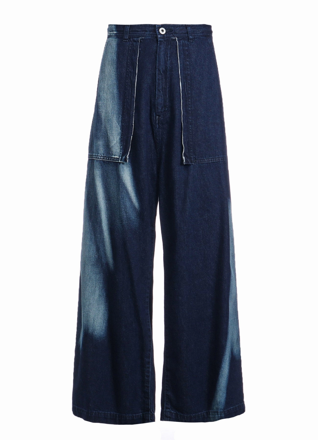 Comfy Material Non Binding Cuffs C/ SPOTTED DENIM LONG STRAIGHT PANTS