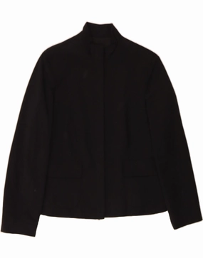 Refined Office Wear CALVIN KLEIN Womens Blazer Jacket EU 46 XL Black Viscose