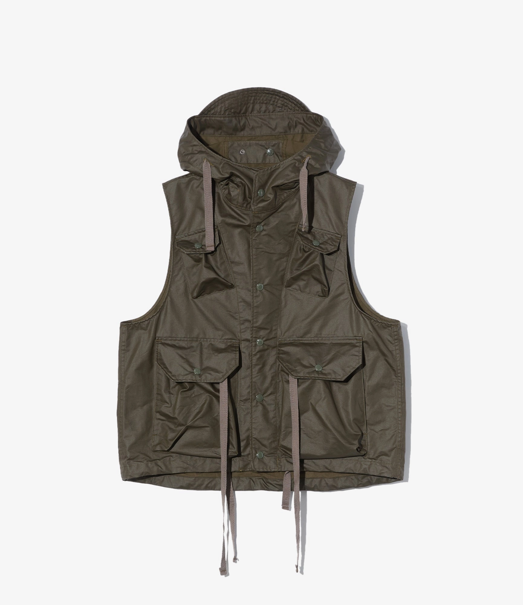 Four Way Stretch Field Vest ?C Olive Coated Nyco