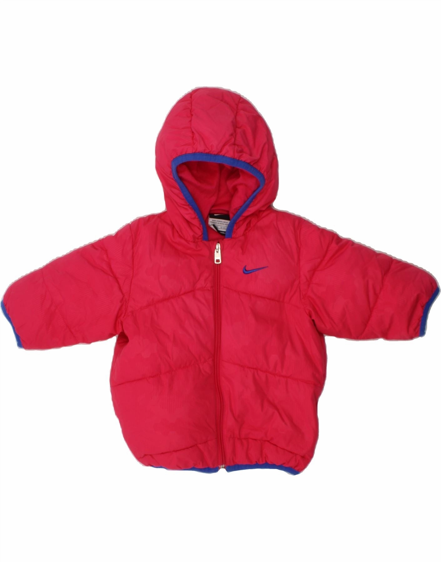 Operation concert - goers NIKE Baby Girls Hooded Padded Jacket 9-12 Months Red Polyester