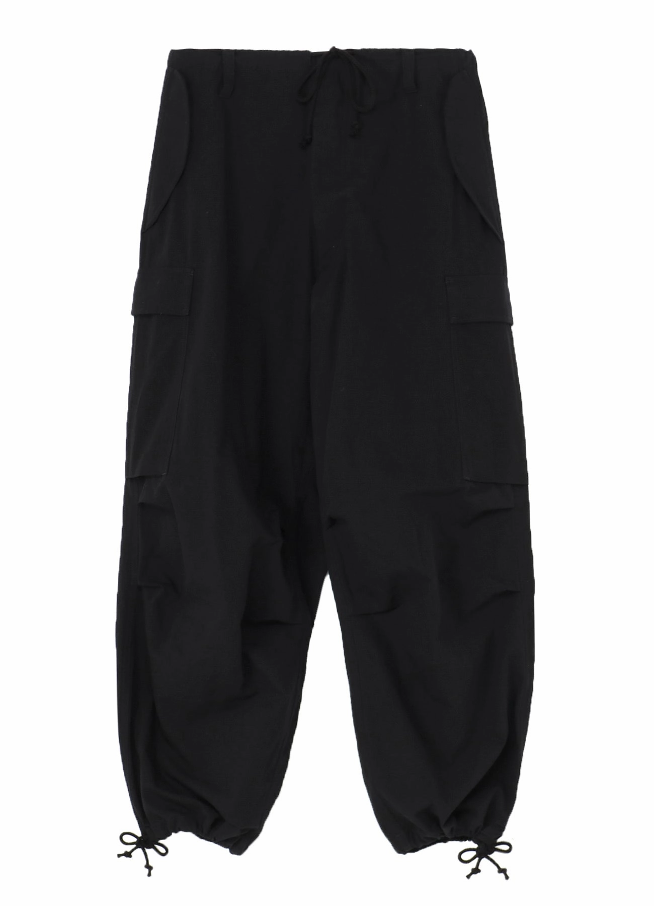 CARGO PANTS WITH COTTON LINEN UNEVEN YARN CANVAS All Around Fit