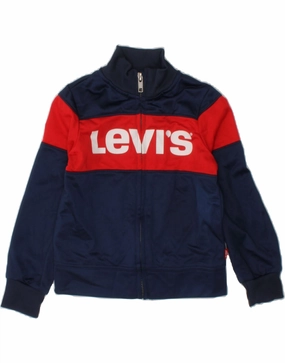 LEVI'S Baby Boys Tracksuit Top Jacket 18-24 Months Navy Blue Colourblock Under Shell Practical Layer