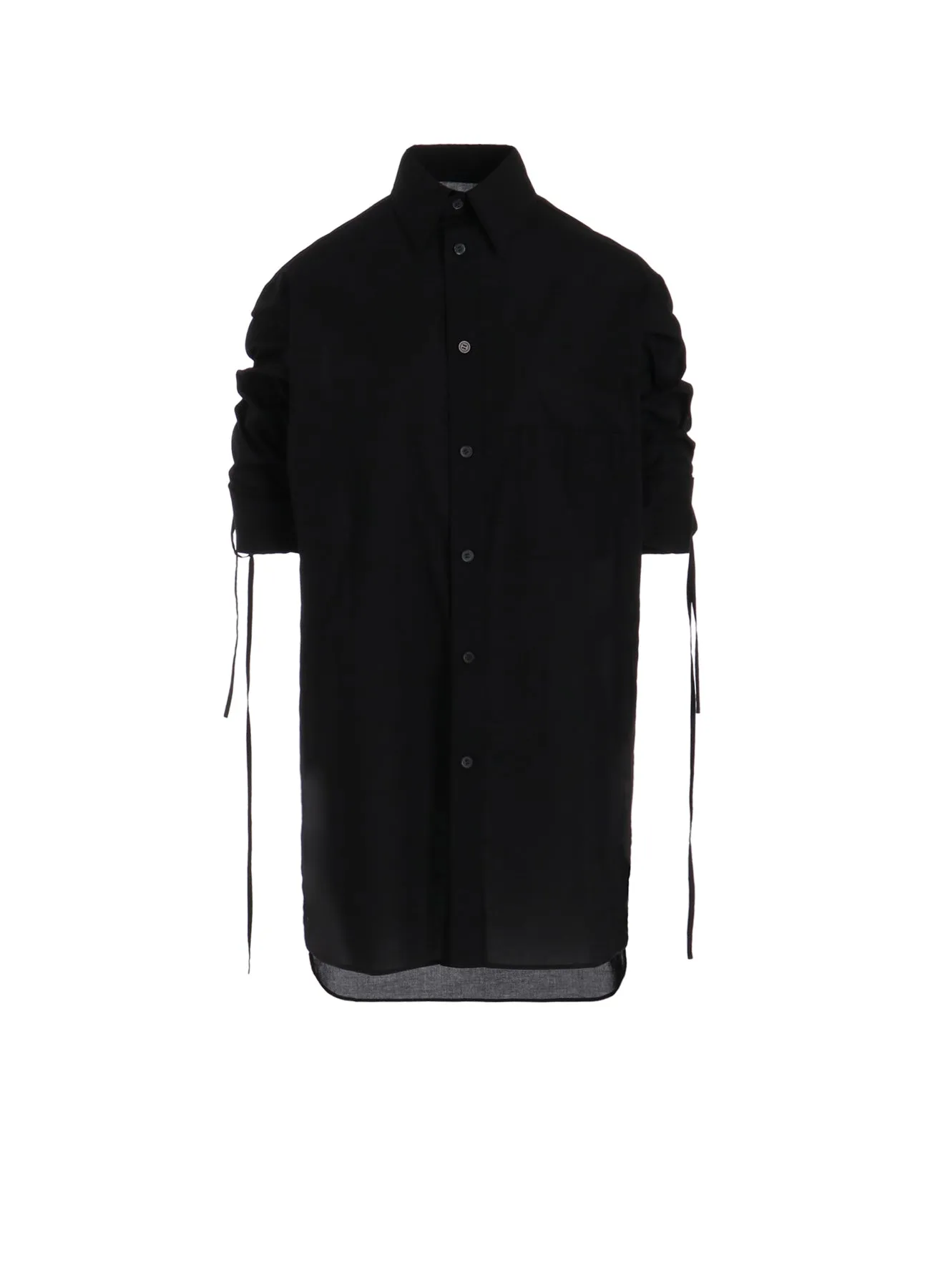 Fall Fashion COTTON LAWN SHIRRING SLEEVE BLOUSE