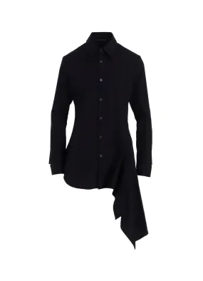 All-Ages Fit COTTON BROAD L DRAPED BLOUSE