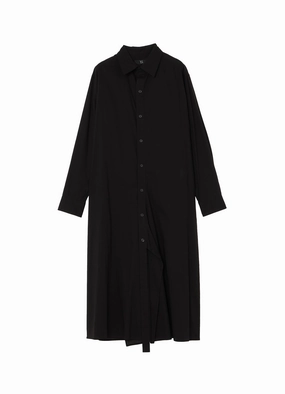 COTTON LAWN DOUBLE PLACKET DRESS Sporty Look Understated Charm