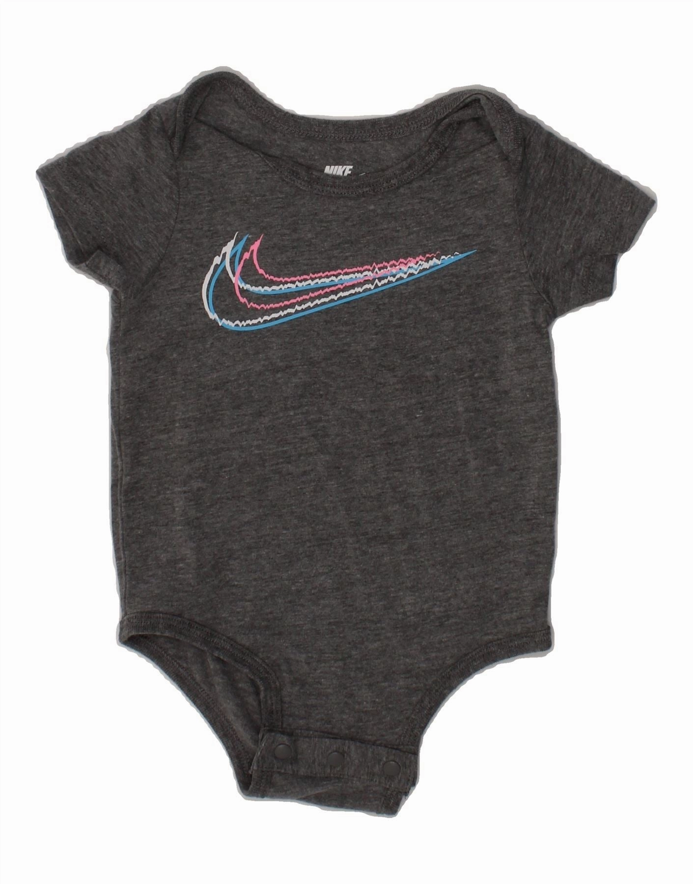 Shopping Chic Yoga Relaxed NIKE Baby Girls Graphic Bodysuit 3-6 Months Grey Cotton