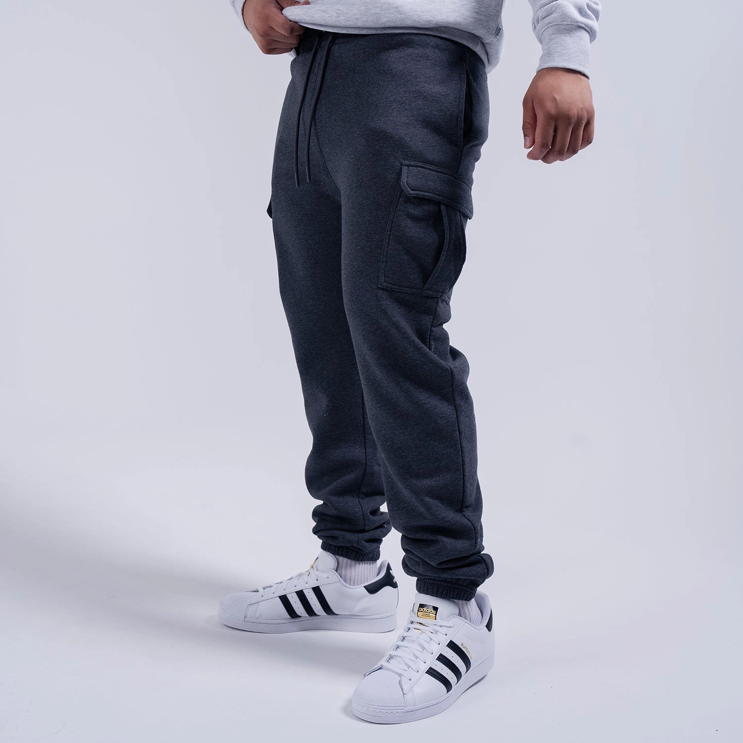 Body Movement Classic Fleece Cargo Sweatpant - Mens