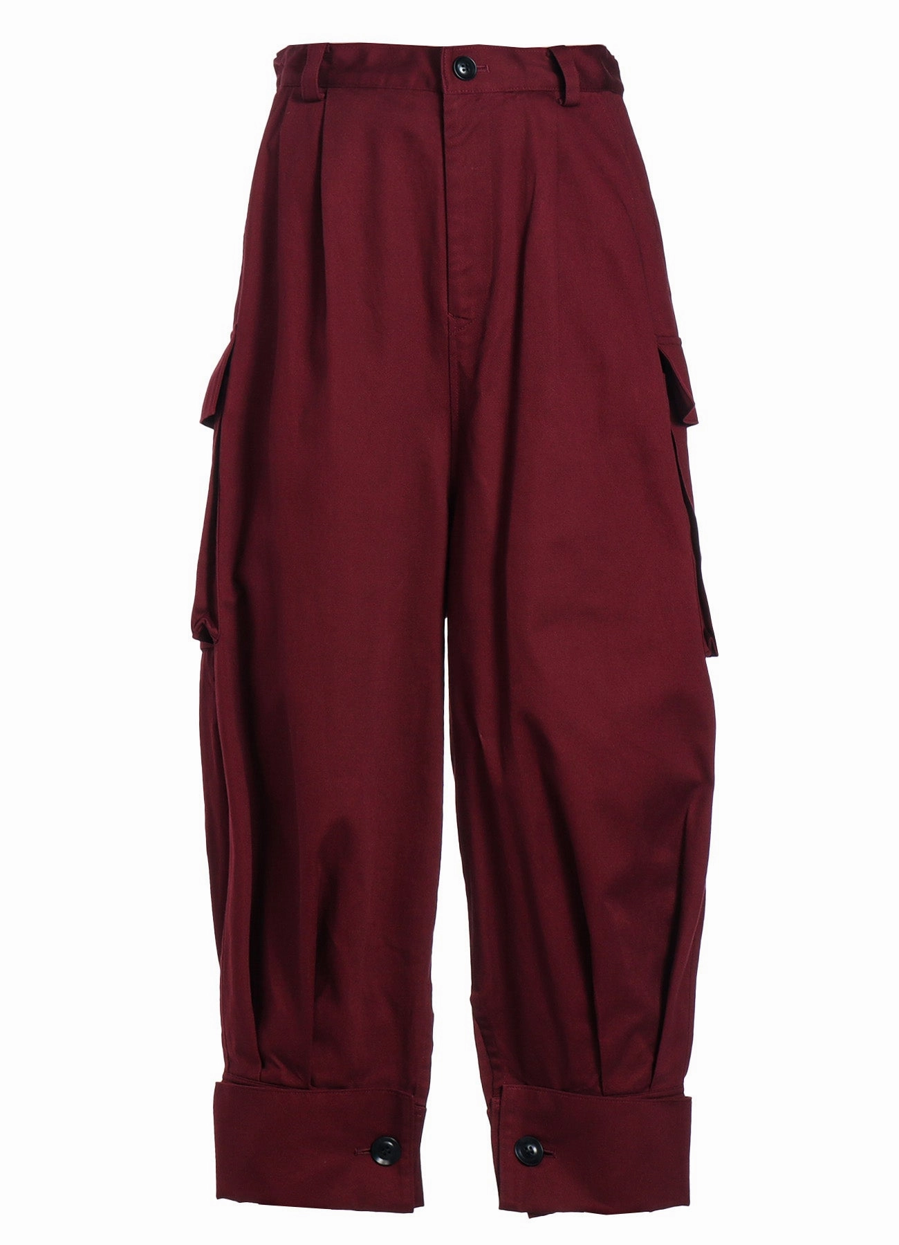 [Y's BORN PRODUCT] COTTON TWILL CUFFED HEM CARGO PANTS Weekend Adventure Quick Cool