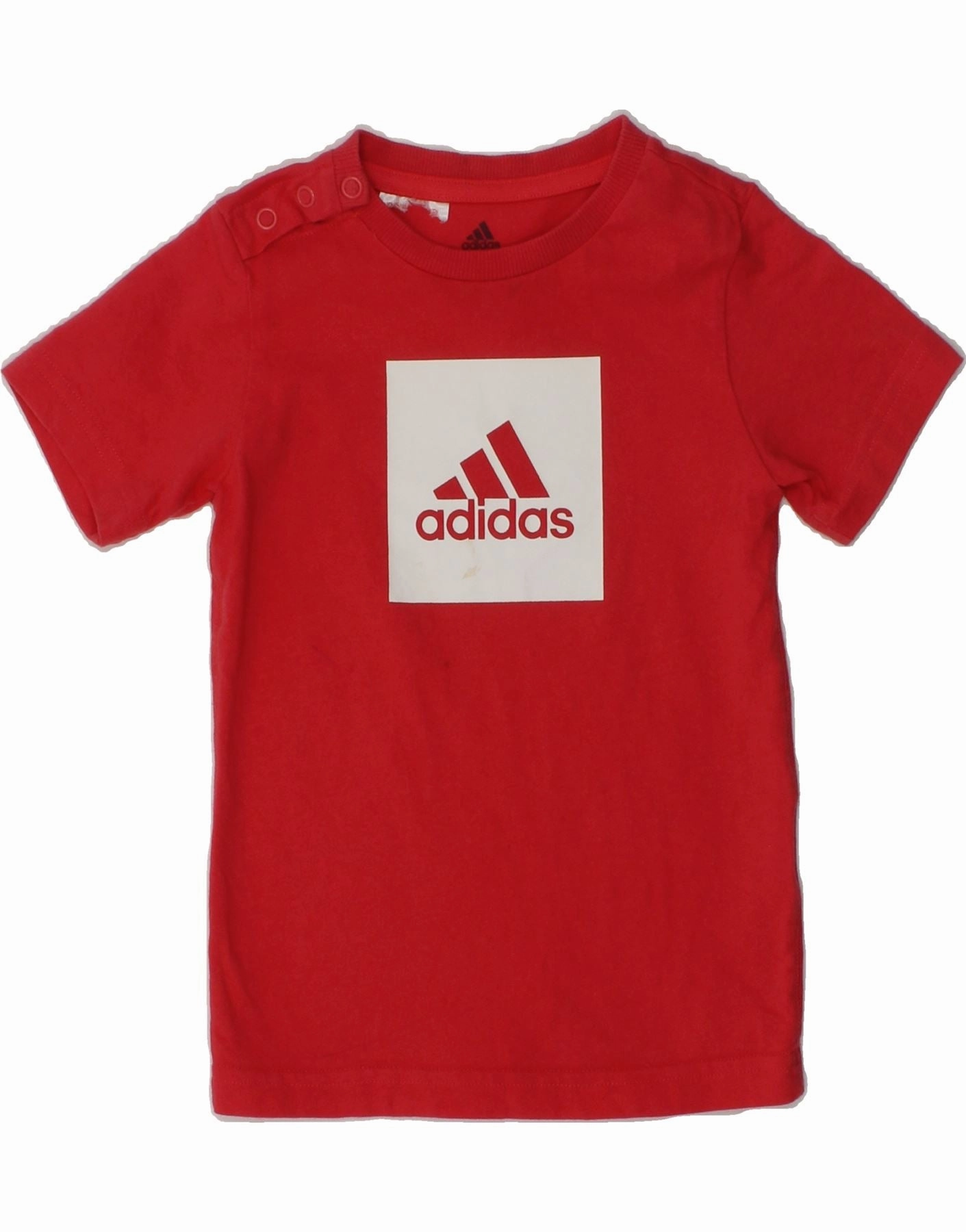 Workwear Essential ADIDAS Baby Girls Graphic T-Shirt Top 12-18 Months Red