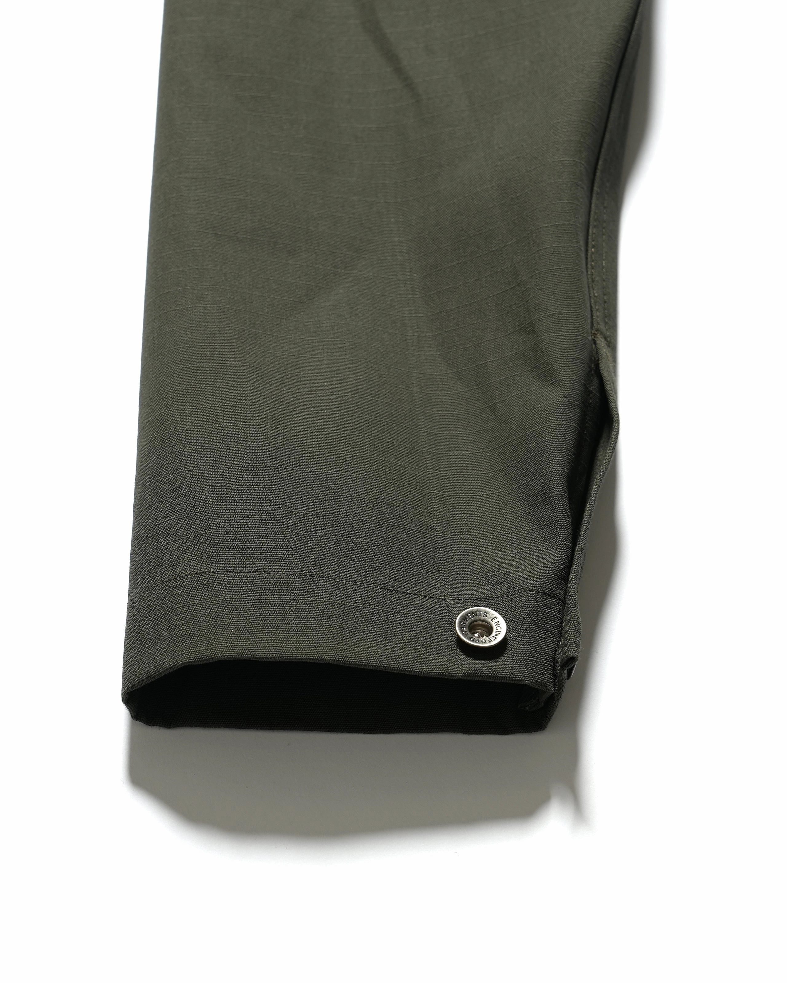 Compact Packable Tactile Response Fabric Utility Jacket - Olive Heavyweight Ripstop Cotton