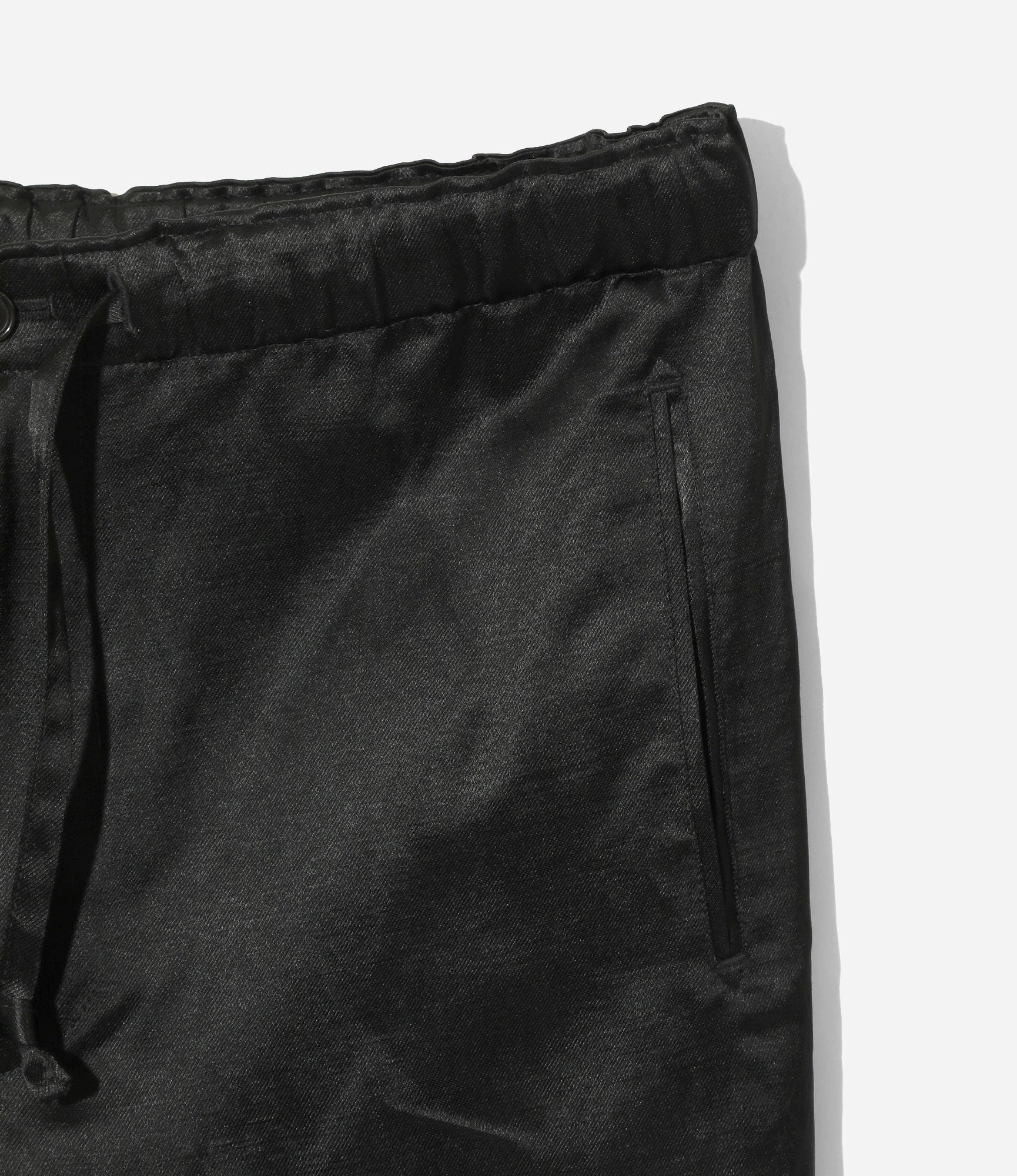 String Easy Pant ?C Black Bright Kersey Flexible Waistband