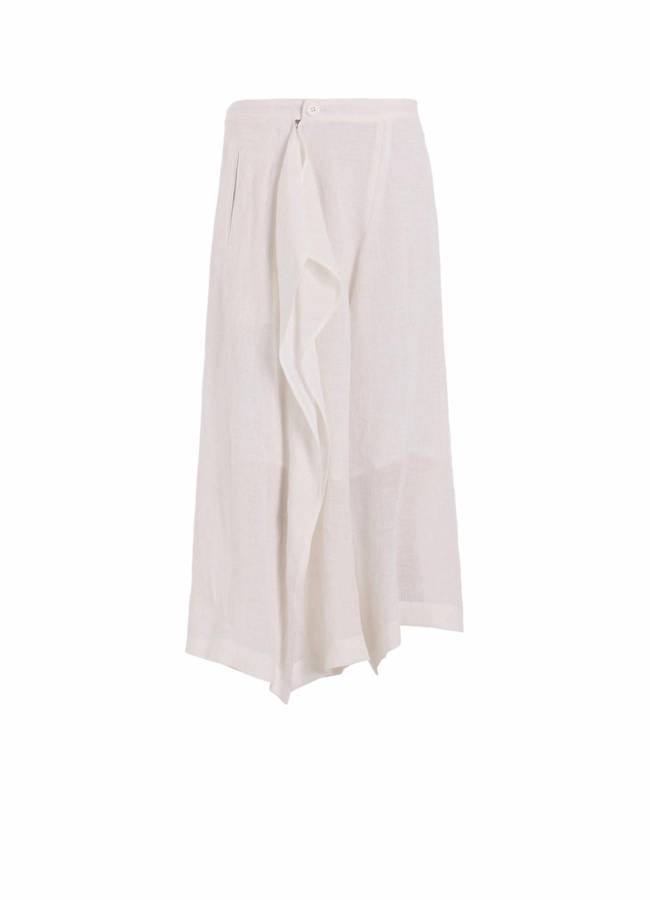 LINEN UNTWISTED LAWN SKIRT PANTS Belt loops On The Move