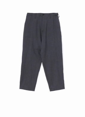 Comfortable Cut HighDensityWeave SUIT GABARDINE PANTS WITH SIDE TUCK