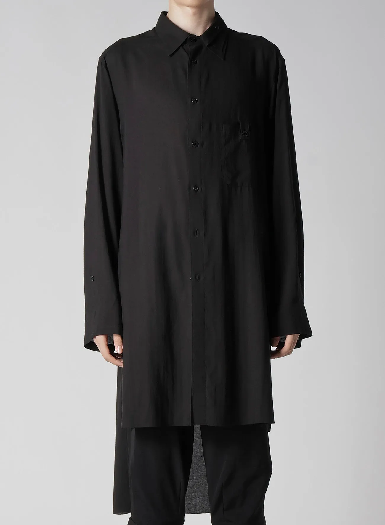 CELLULOSE LAWN ASYMMETRY BLOUSE Gender Neutral