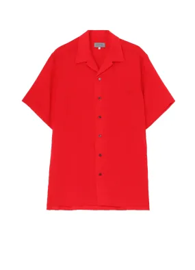 CELLULOSE LAWN OPEN COLLAR HALF SLEEVE SHIRT Beach Wear Weekend Vibes