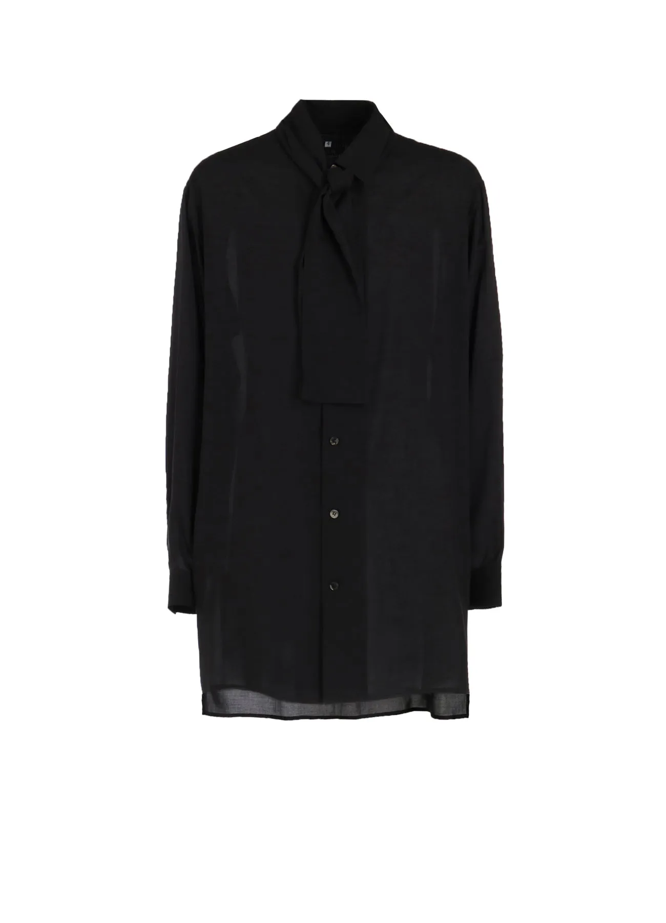 CELLULOSE LAWN SHIRT WITH SHAWL Gender Neutral All-Ages Fit