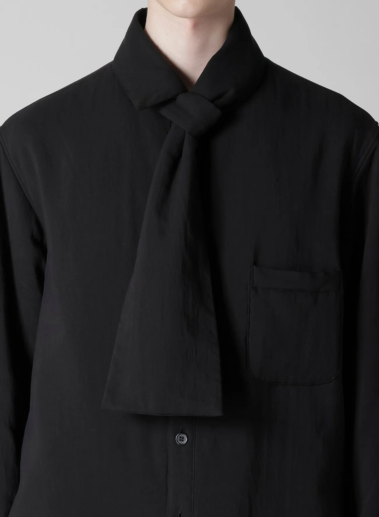 Striped style Trendy Look CELLULOSE LAWN STOLE DETAIL PADDED BLOUSE