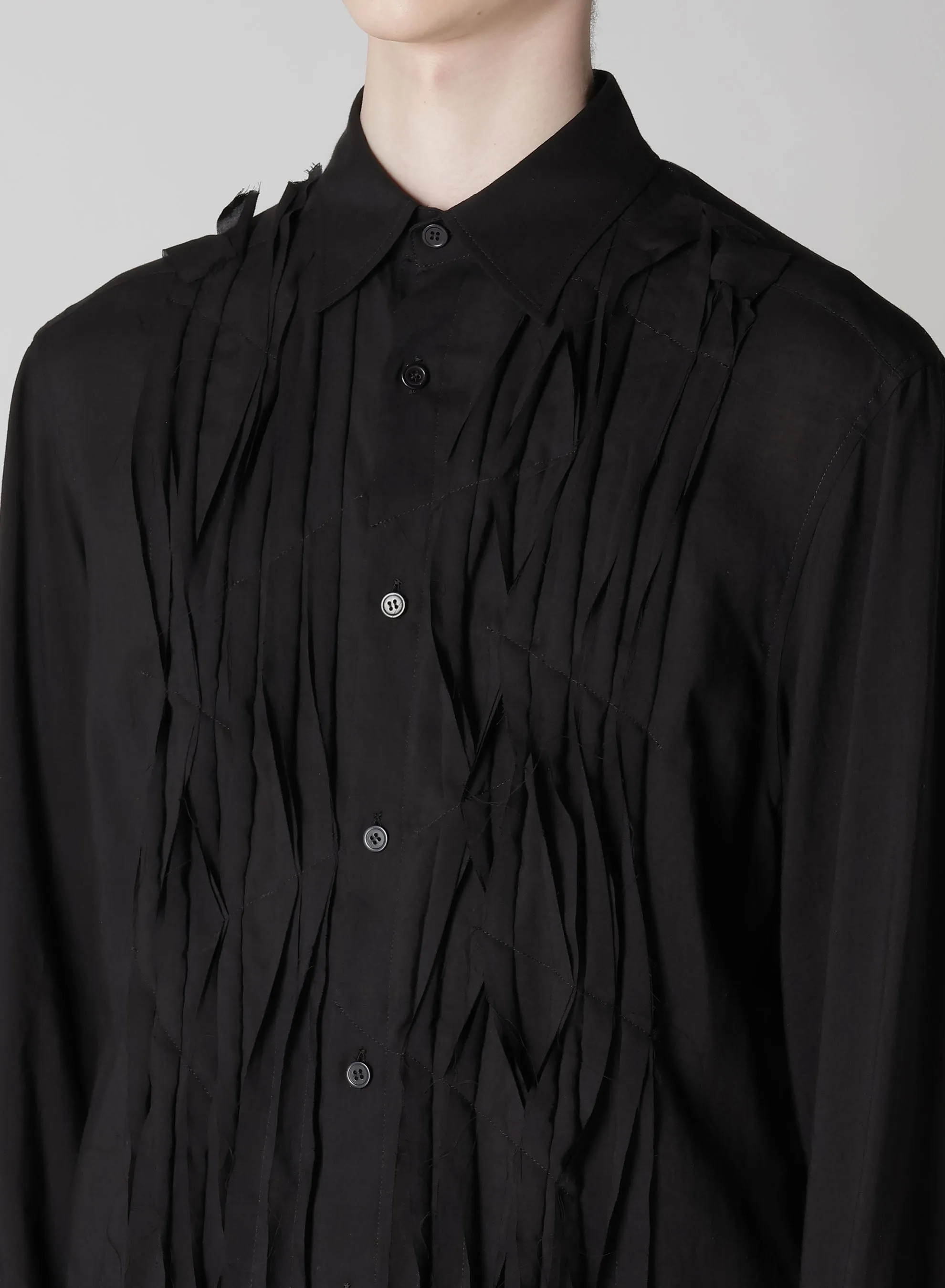 CELLULOSE LOAN RANDOM ST BLOUSE W/ CLOTH Lightweight texture