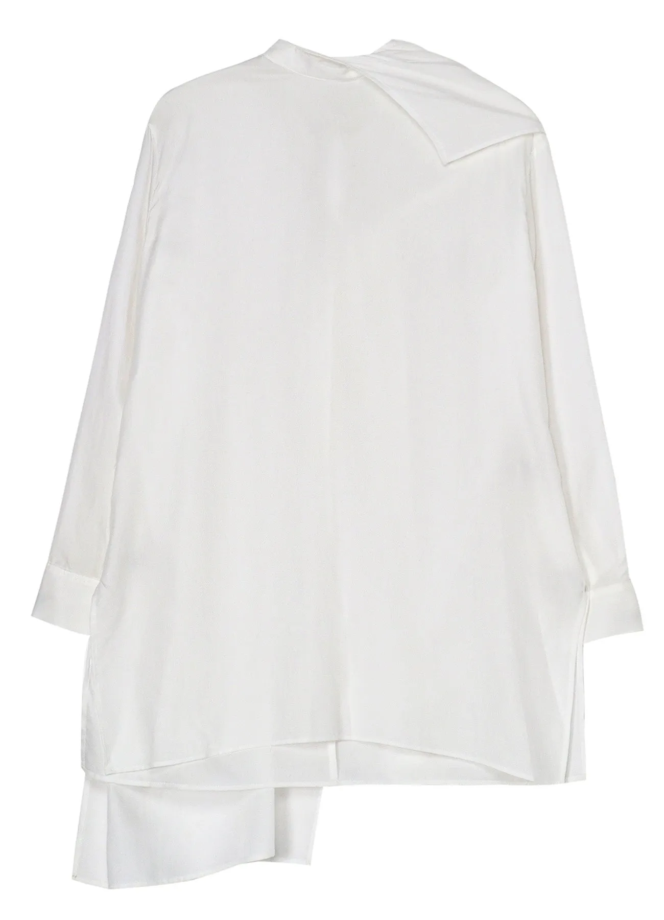 Trendy Fashion Hidden Placket CELLULOSE VIYELLA BACK TIE BLOUSE