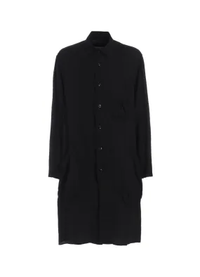 Bold Print crew neck CELLULOSE VIYELLA SHIRT WITH BIG OUT-POCKET