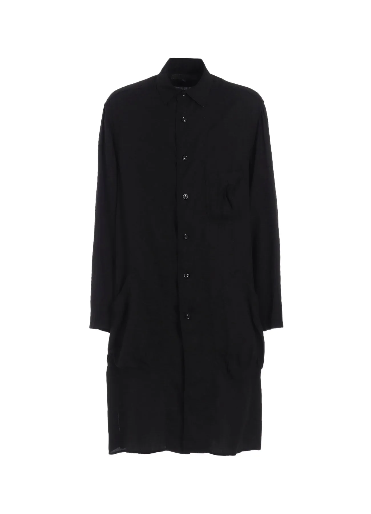 Bold Print crew neck CELLULOSE VIYELLA SHIRT WITH BIG OUT-POCKET