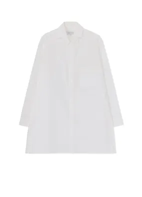 CHAIN STITCH BROARD J-SPARE COLOR BLOUSE Sporty Look Wrinkle-Resistant