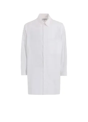 CHAIN STITCH ROUND HEM BLOUSE Multi Functional Pockets Rugged Style