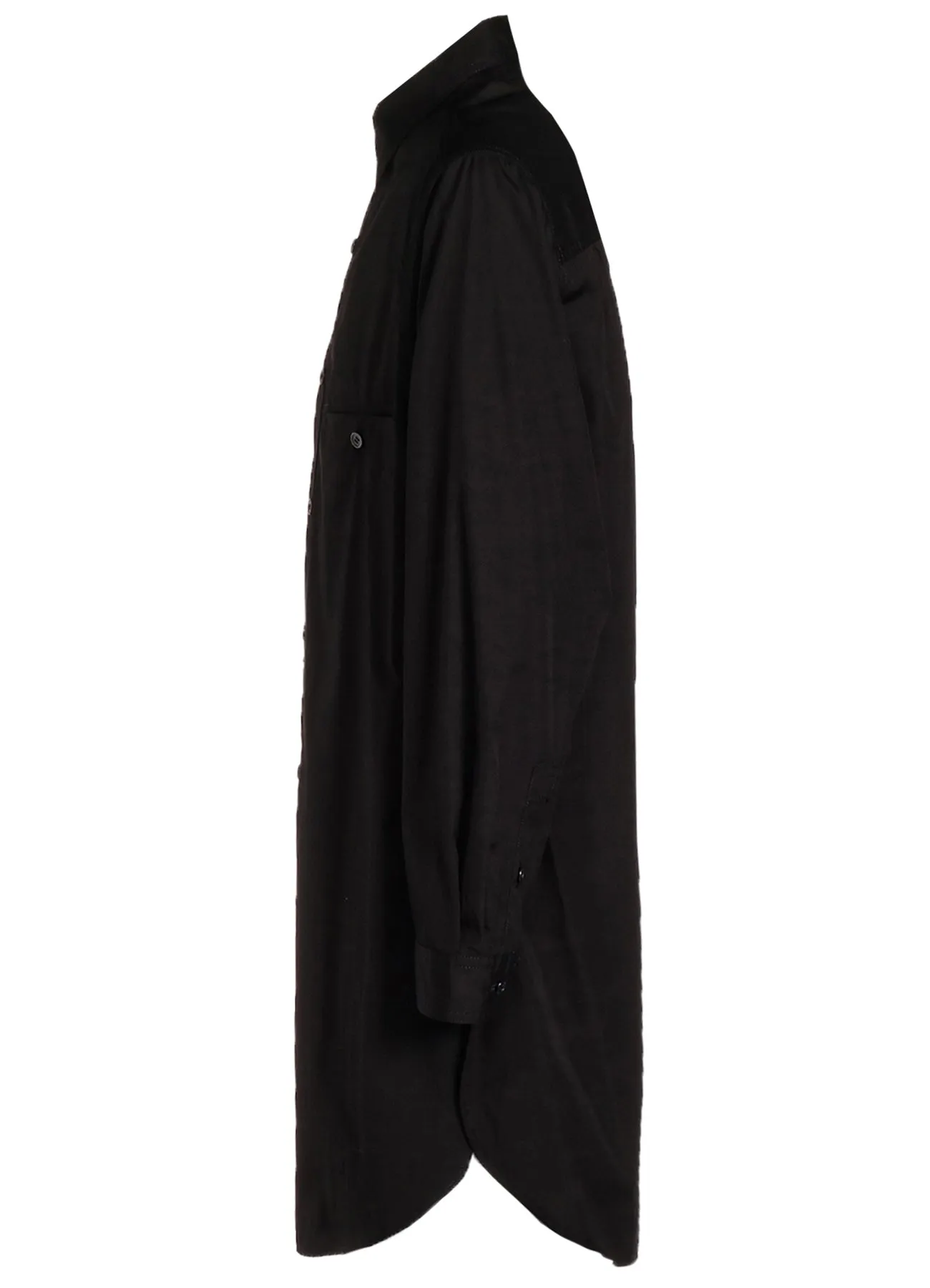 CHAIN STITCH ROUND HEM BLOUSE Lightweight Construction