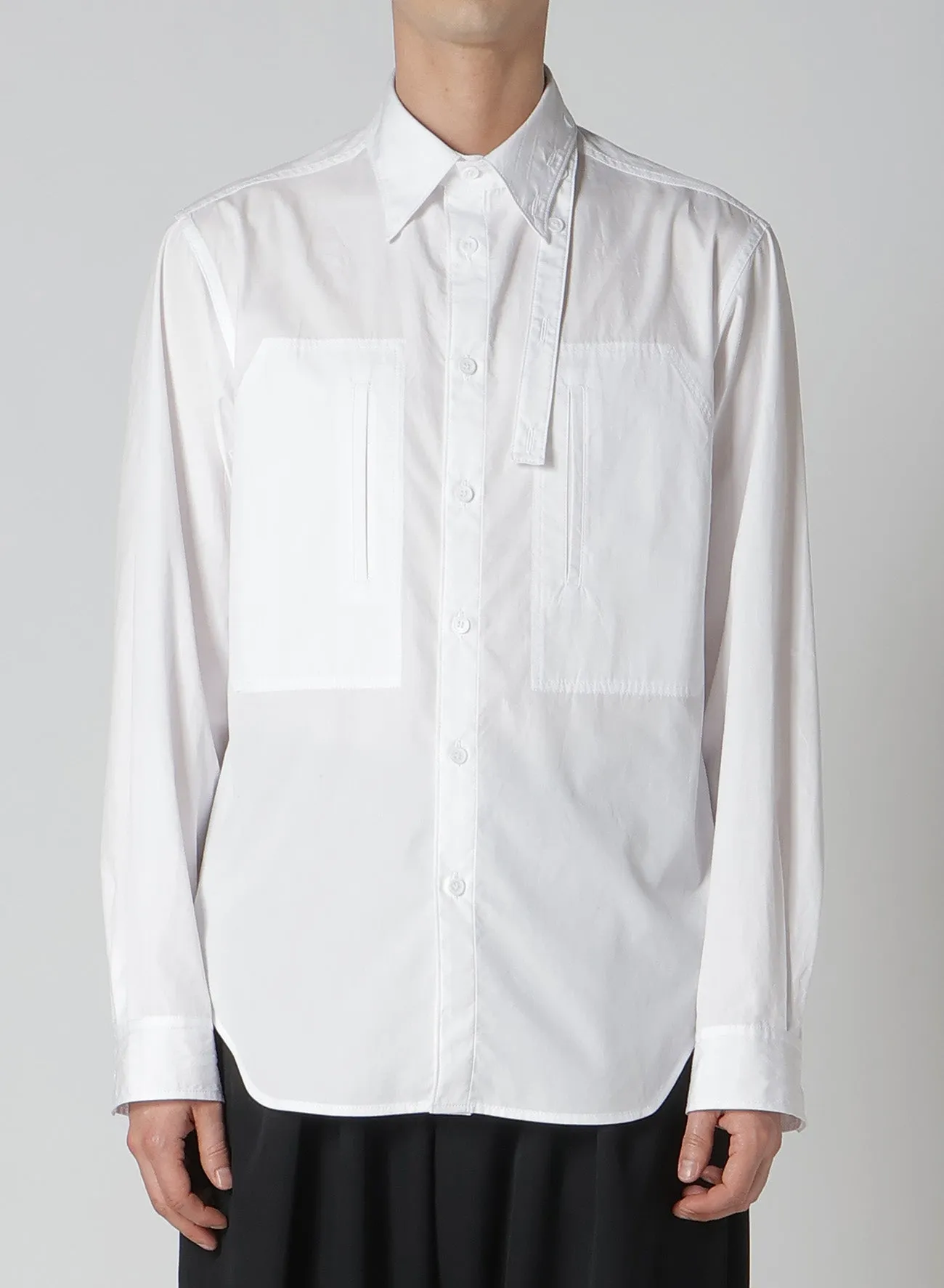 Designer Touch Petite Cut CHAIN STITCH STRING COLLAR BLOUSE