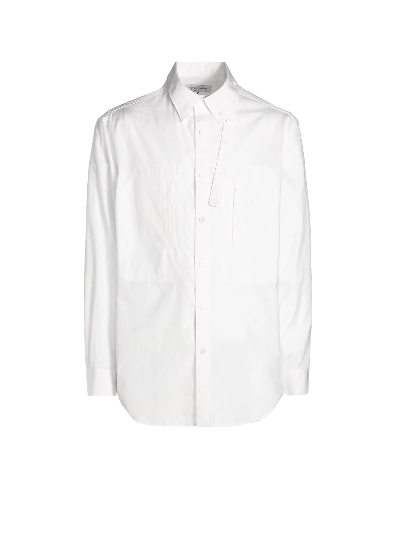 Layered Collar EasyCare Fabric CHAIN STITCH STRING COLLAR BLOUSE