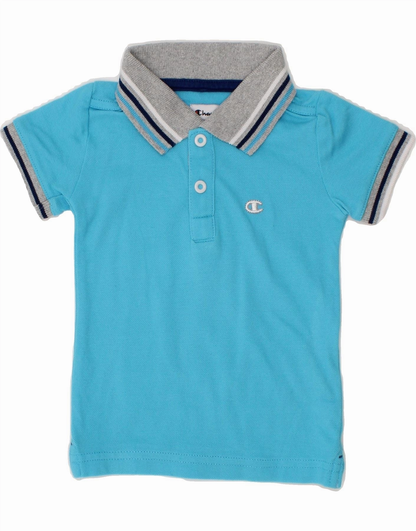 Corporate Event V-Neck CHAMPION Baby Boys Polo Shirt 3-6 Months 2XS Blue