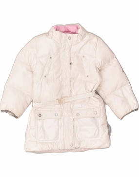 CHAMPION Baby Girls Padded Coat 12-18 Months White Polyester Exclusive