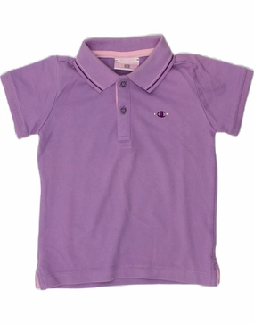 Picnic Outfit Lightweight Feel CHAMPION Baby Girls Polo Shirt 9-12 Months Medium  Purple Cotton