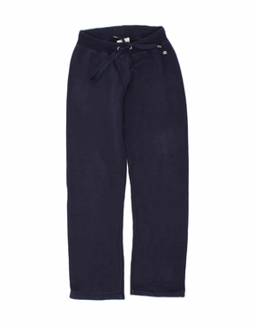 CHAMPION Womens Suits Tracksuit Trousers UK 10 Small Navy Blue Cotton Dapper Style Polished Work Look