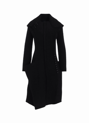 SHEEP PILE SQUARE JACKET suitable for group activities Heavy Duty Zippers