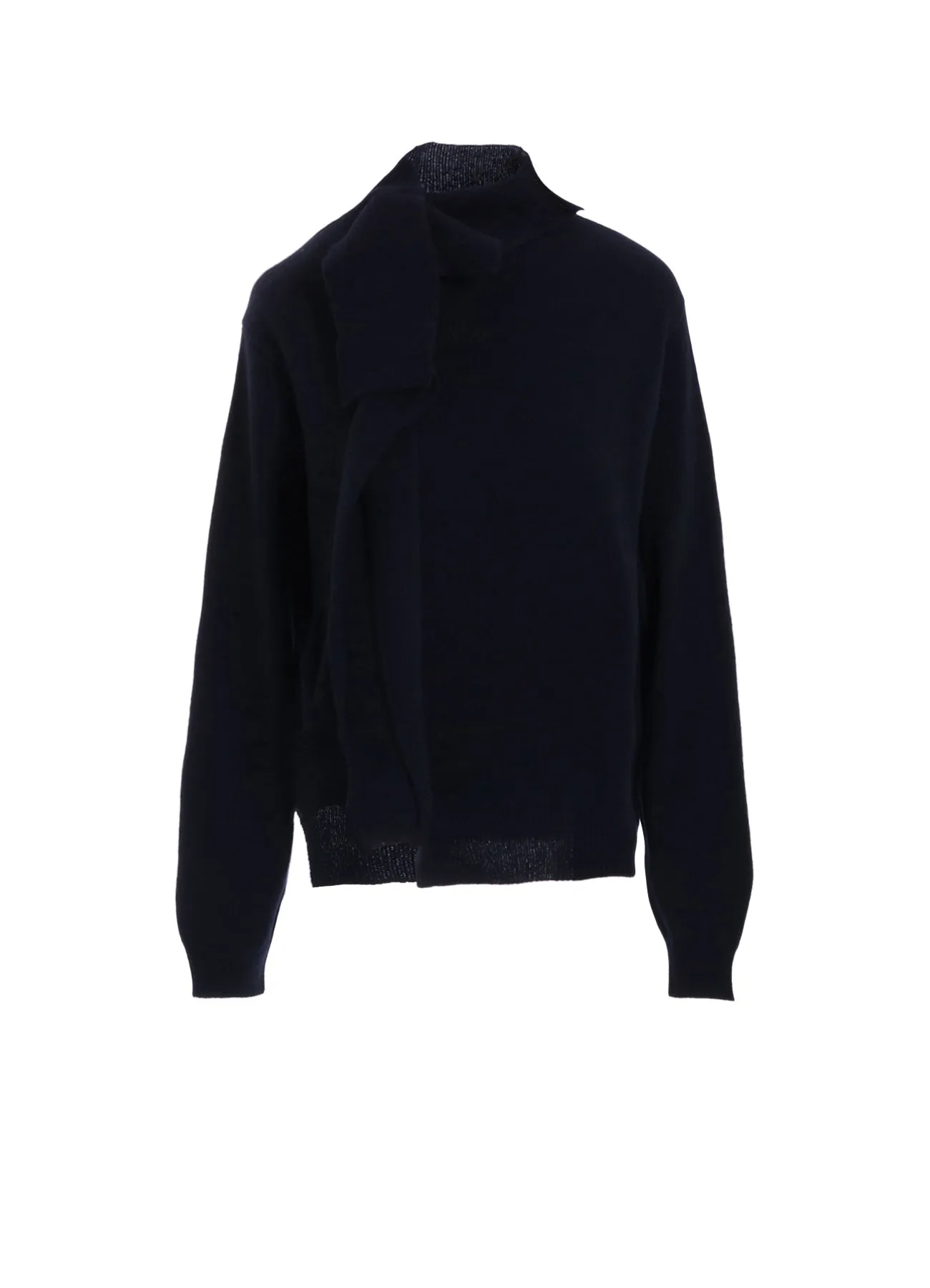 PLAIN WEAVE DRAPE DETAIL HIGN NECK PO Home Layer Modern Look