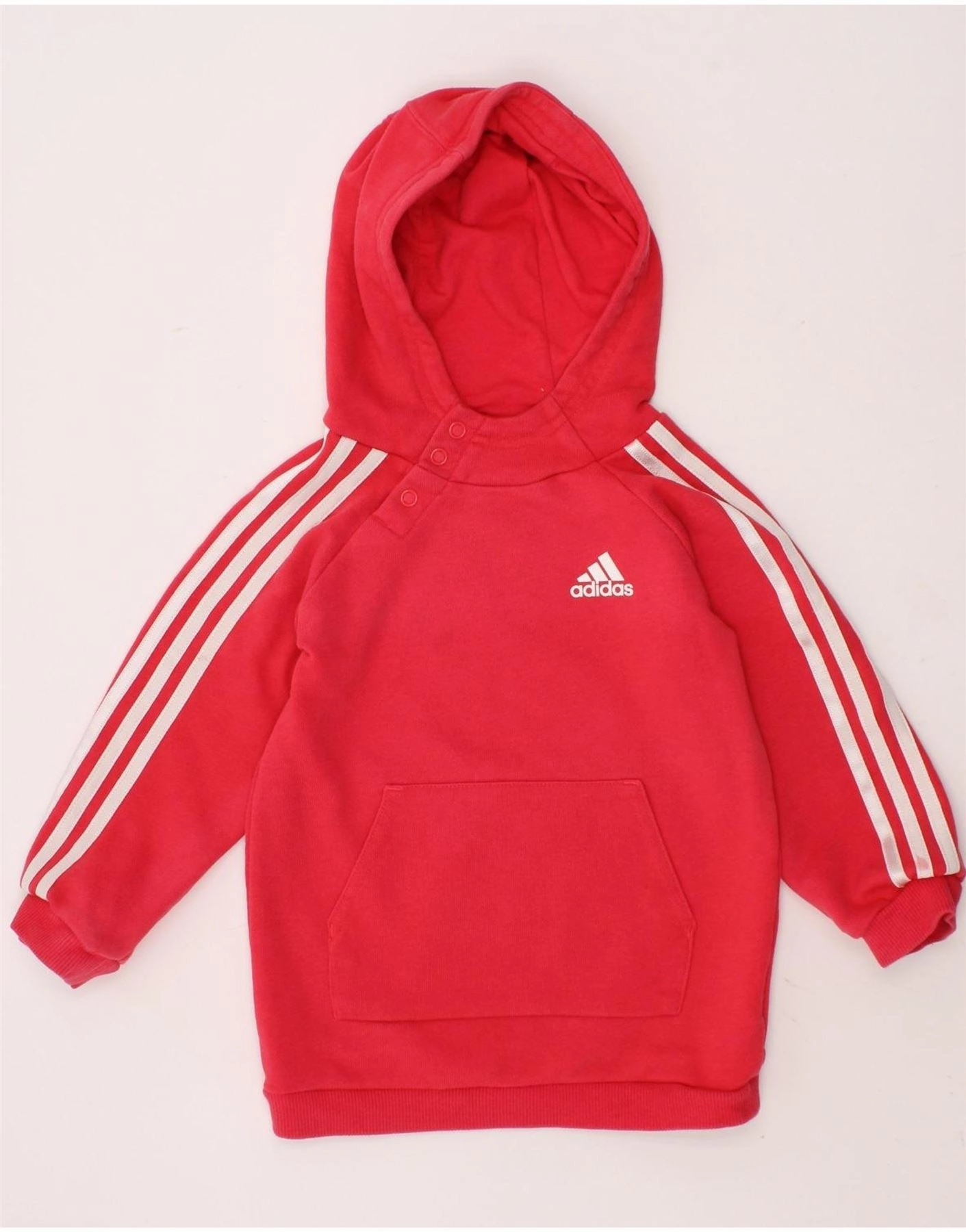 Biodegradable Fiber Blend ADIDAS Baby Girls Hoodie Jumper 18-24 Months Red