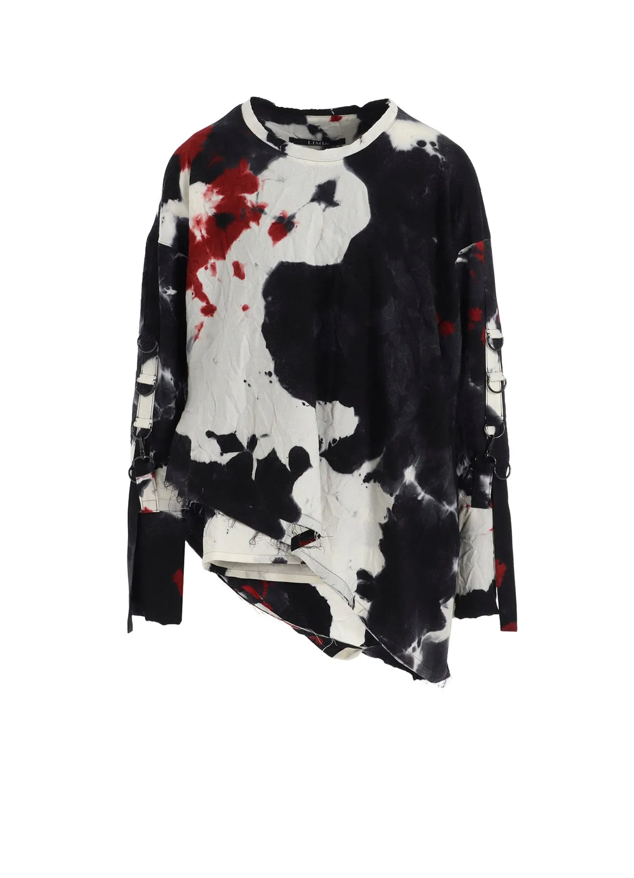 CHUSEN DYED VIYELLA BLOUSE WITH D-RINGS Asymmetrical Cut