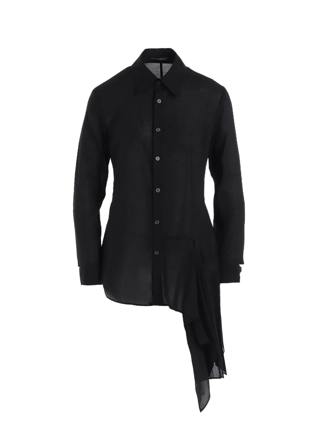 Smooth zipper closure Premium Finish CELLULOSE LAWN L DRAPED BLOUSE