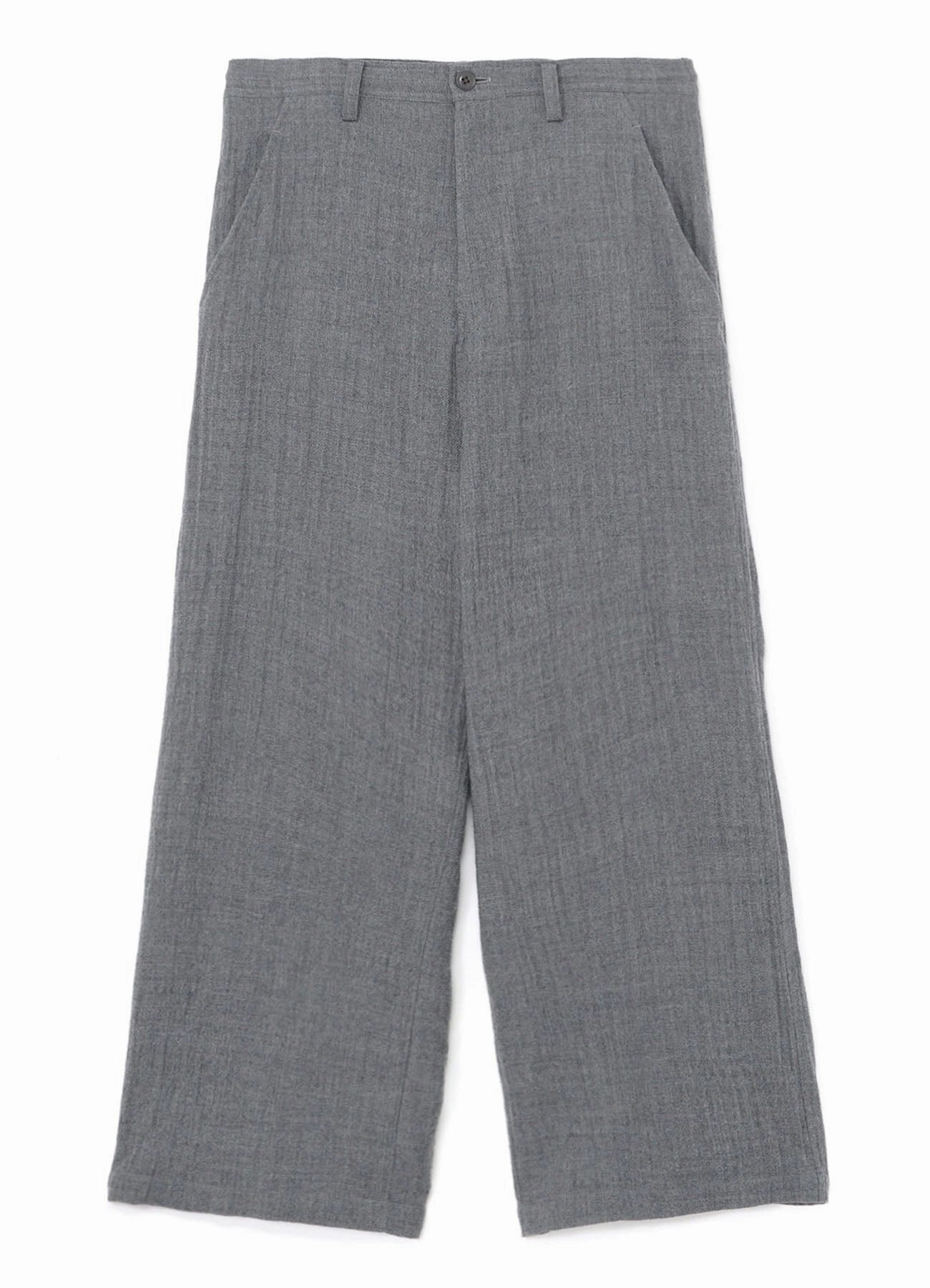 WOOL LONG STRAIGHT PANTS Move Friendly