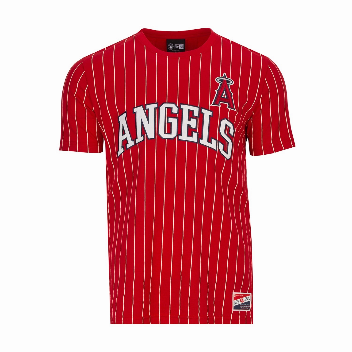 Angels Chrome Pinstripe Tee - Mens Breathable touch