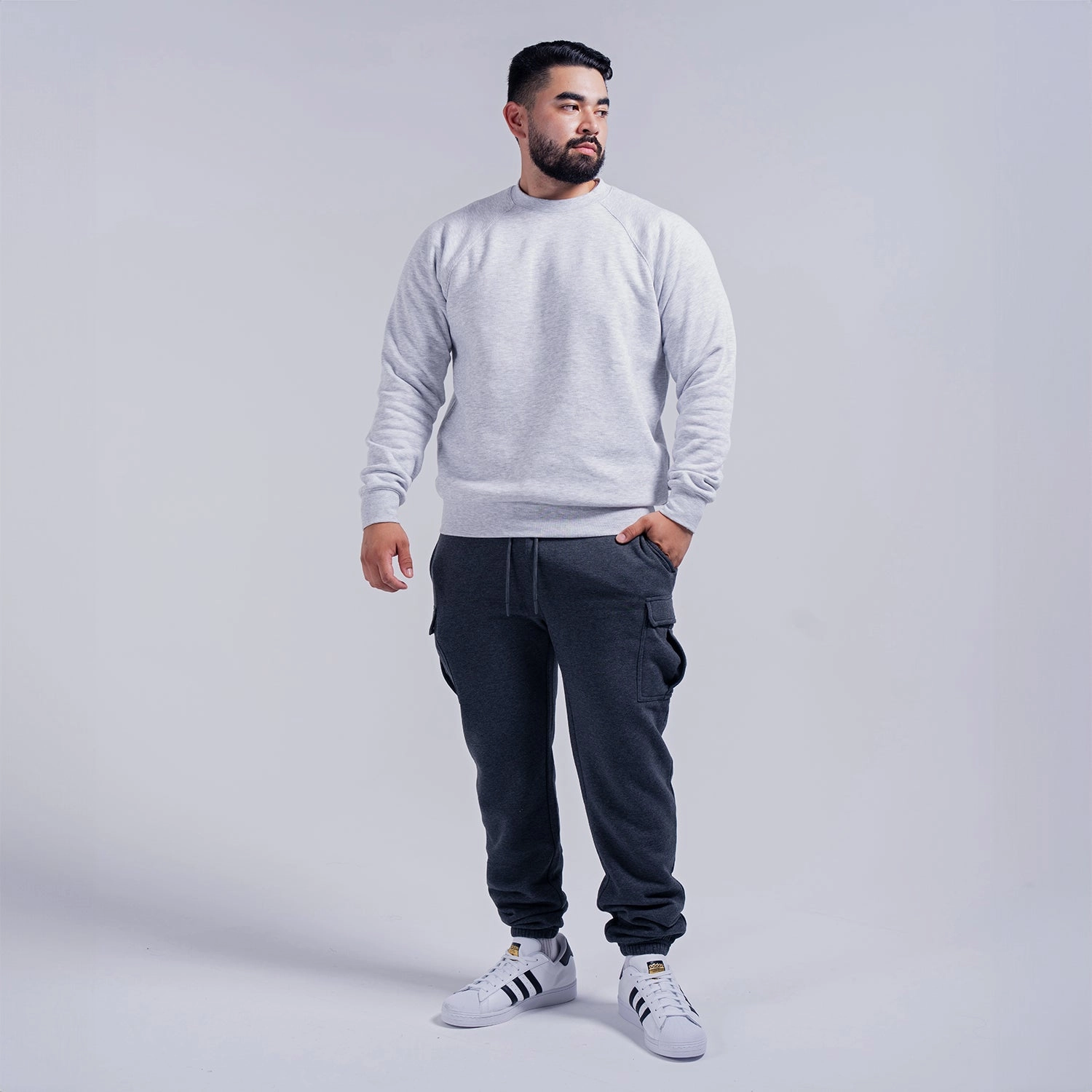 Reinforced Hood Classic Fleece Crew - Mens