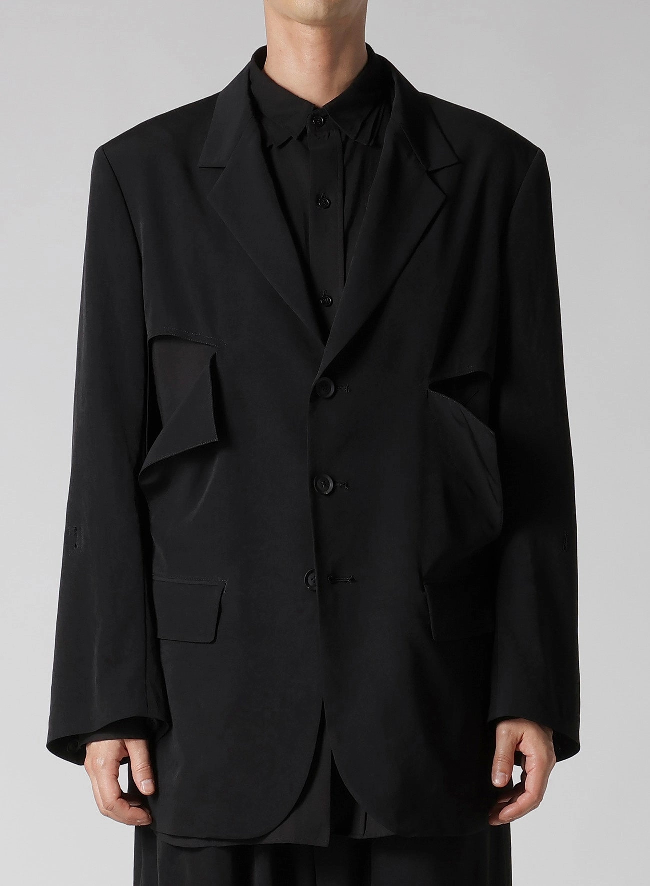 TA TUXEDO CUT-OFF OPEN JACKET exploration Heat Control