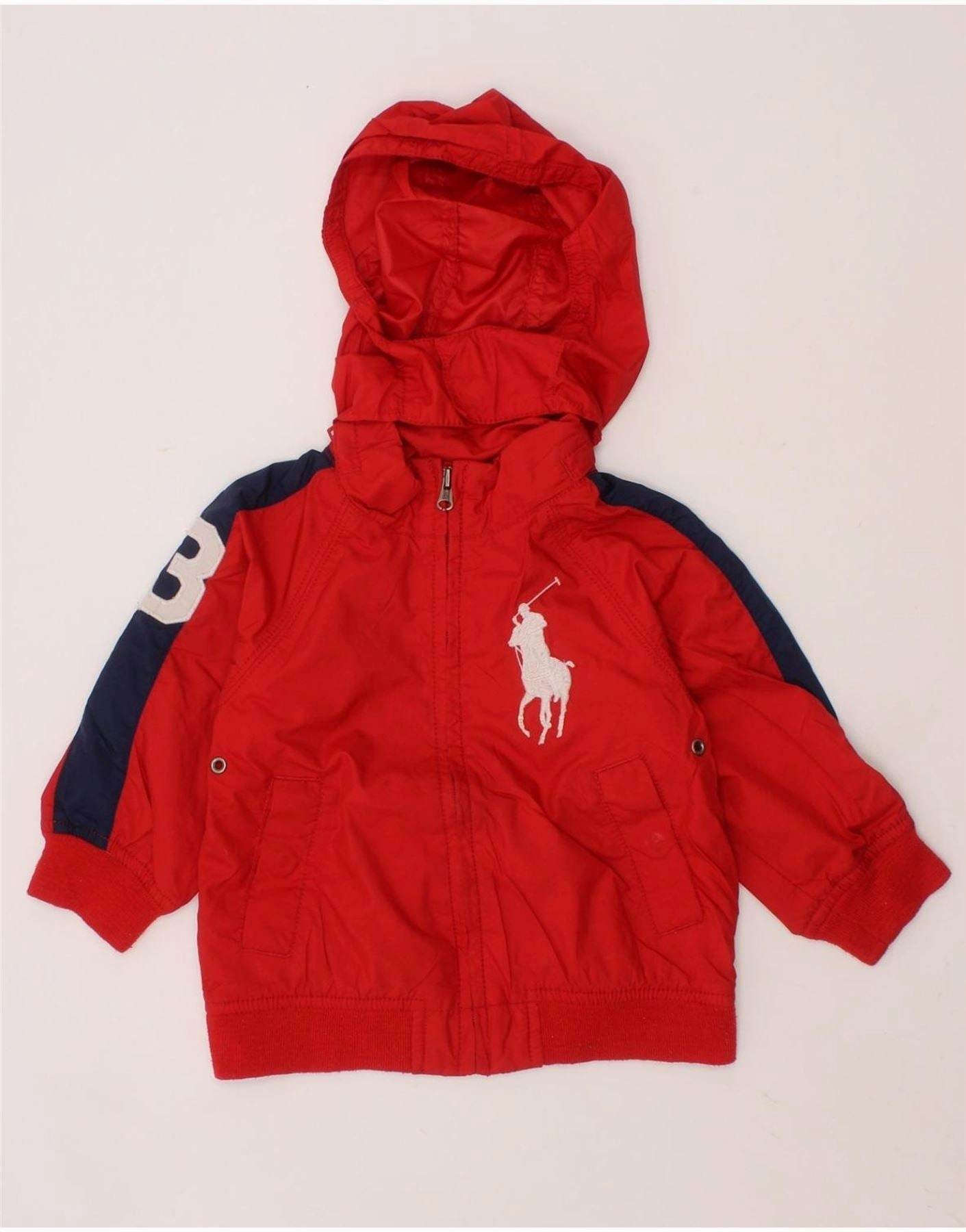 Performance Outerwear POLO RALPH LAUREN Baby Boys Graphic Bomber Jacket 9-12 Months Red
