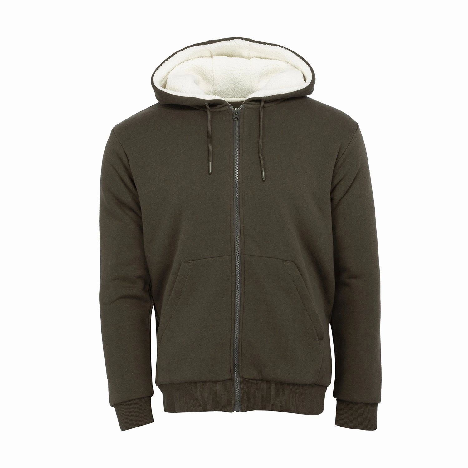 Sherpa Lined FZ Hoody - Mens Fitness wear Seamless Side Panels