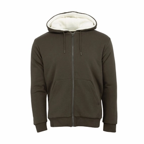Sherpa Lined FZ Hoody - Mens Fitness wear Seamless Side Panels